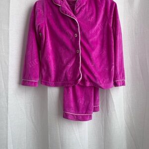 Cozy Juicy Couture pink velour pajama set. Toddler